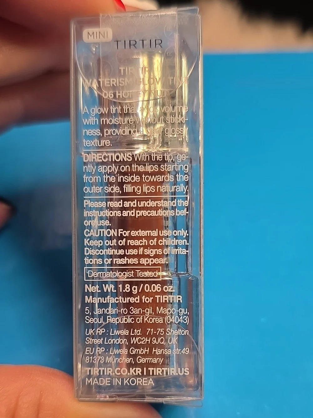 TIRTIR Waterism Glow Hydrating Lipstick — Honey Nut